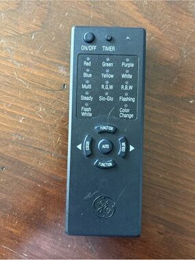 GE Black LED Light Strip Remote Control - Black